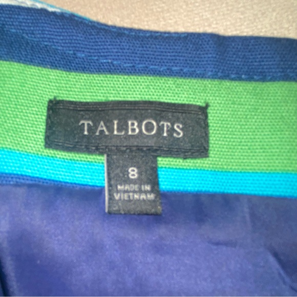 Talbots Peyton striped shift knee-length dress, sz 8 - Picture 11 of 12